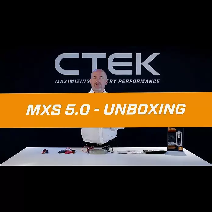 CTEK Automatik-Ladegerät MXS 5.0 EU - Ladestrom: 5 A, Kapazität: 1,2 Ah - 110 Ah - CTEK MXS 5.0 - Unboxing