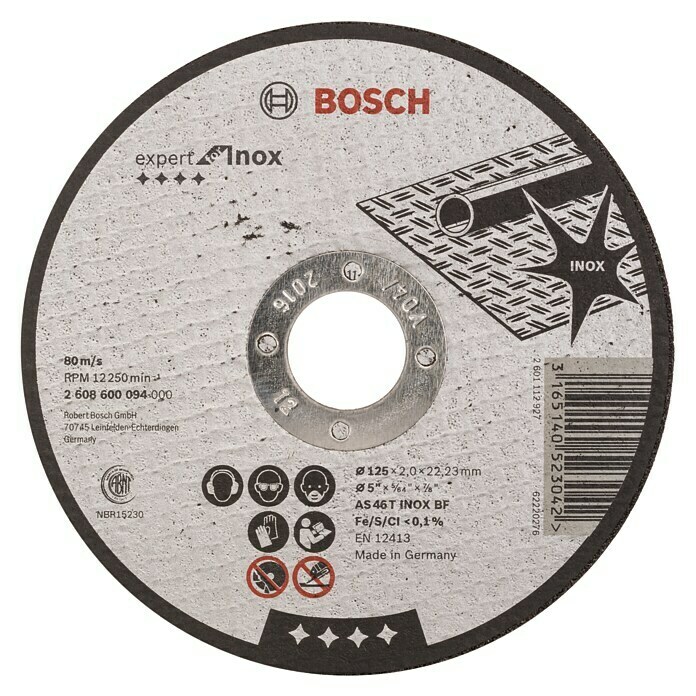Bosch Professional Doorslijpschijf (Schijfdiameter: 125 mm, Dikte plaat: 2 mm) | BAUHAUS