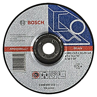 Bosch Schruppscheibe Expert for Metal A 30 T BF (Durchmesser: 180 mm, Stärke Scheibe: 6 mm)