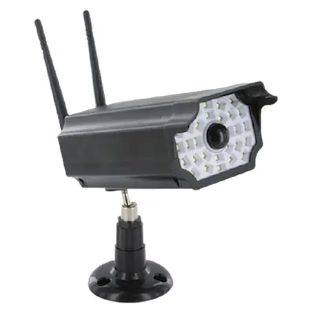 Chacon  Cámara de vigilancia falsa flash LED solar