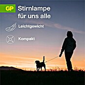 GP Stirnlampe CH42 (Gelb/Schwarz, Batteriebetrieben, LED, 40 lm - 110 lm, Kunststoff) | BAUHAUS