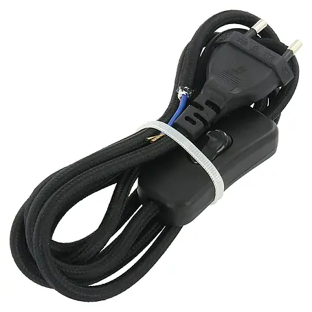 Chacon  Cable textil con interruptor