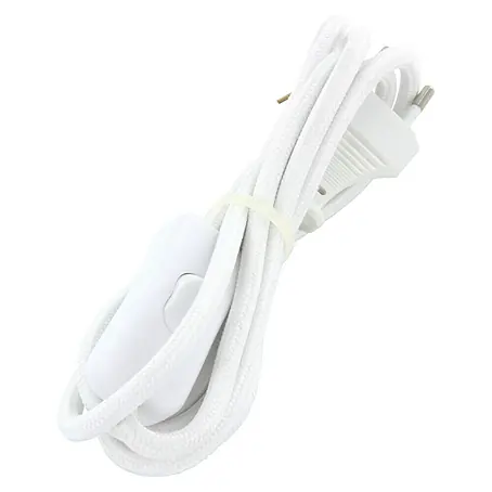Chacon  Cable textil con interruptor