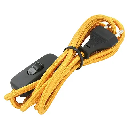 Chacon  Cable textil con interruptor