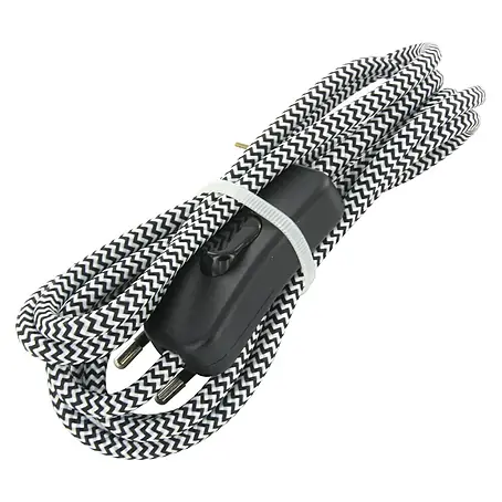 Chacon  Cable textil con interruptor