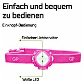 GP Stirnlampe CH31 (Lila, Batteriebetrieben, LED, 40 lm, Kunststoff) | BAUHAUS