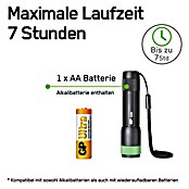 GP LED-Taschenlampe C31X (Batteriebetrieben, Schwarz/Grün, 100 lm) | BAUHAUS