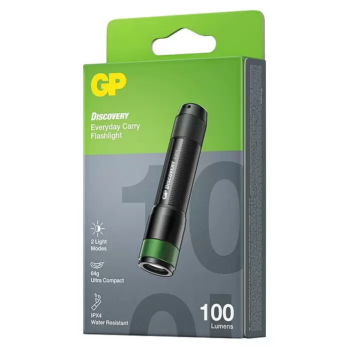 GP Taschenlampe C31X - 100 lm, IPX4 - Diagonale Ansicht