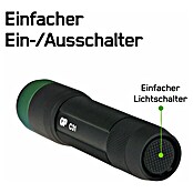 GP LED-Taschenlampe C31X (Batteriebetrieben, Schwarz/Grün, 100 lm) | BAUHAUS