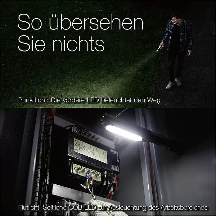 GP Taschenlampe C34 - 85 lm - 550 lm, IPX4 - Informationsansicht