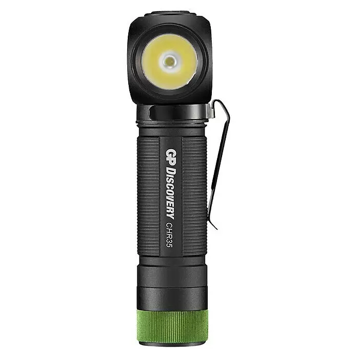 GP Stirnlampe /Taschenlampe CH35 - 15 lm - 600 lm, IPX4 - Rechte Seitenansicht