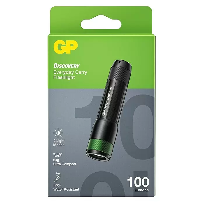 GP Taschenlampe C31X - 100 lm, IPX4 - Vorderansicht