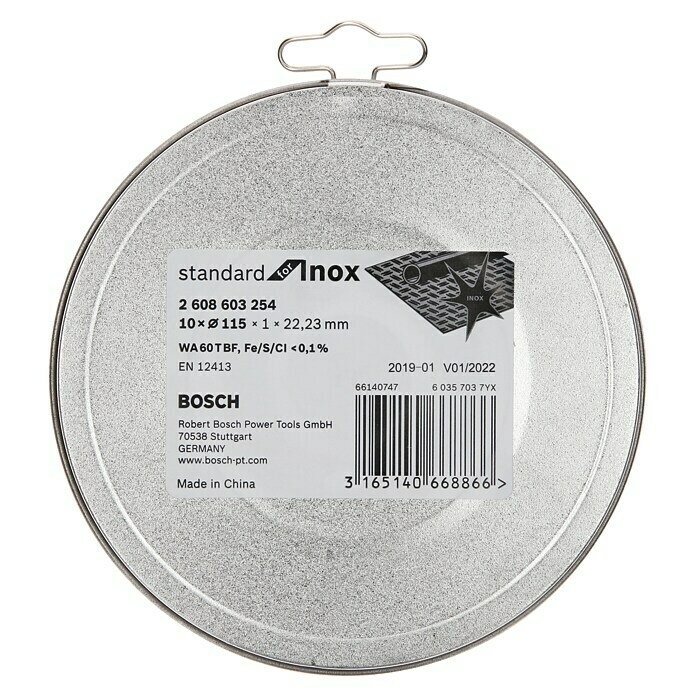 Bosch Professional Trennscheibe (Durchmesser Scheibe: 115 mm, Stärke Scheibe: 1 mm, Geeignet für: Edelstahl)