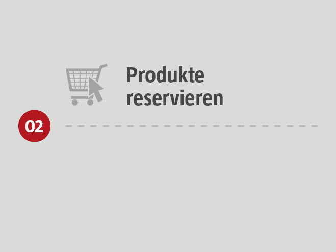 Schritt 2: Produkt reservieren