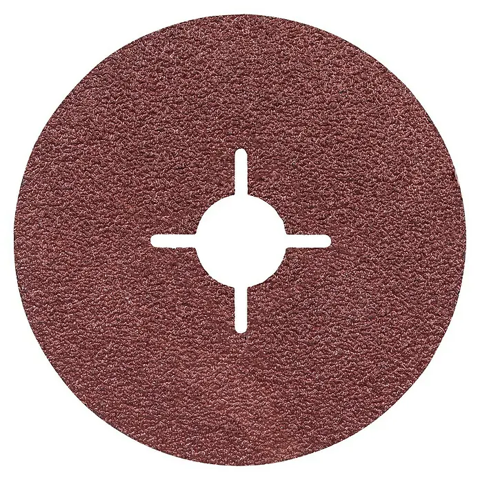 Bosch Fiberscheiben R444 Expert for Metal - Durchmesser Scheibe: 125 mm, Körnung: 36, 1 Stk. - Schleifscheibe mit zentralem Loch und Schlitzen, ideal für Schleifarbeiten.