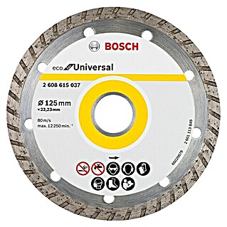 Bosch Dijamantna rezna ploča Eco for Universal (Promjer rezne ploče: 125 mm, Visina segmenta: 7 mm)