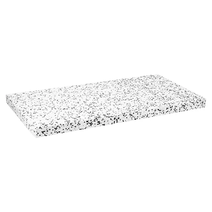Mehrzweckdämmplatte WI/DI 040 - Stärke: 50 mm, Expandiertes Polystyrol (EPS), Wärmeleitstufe: 040 - Dämmplatte aus Polystyrol in Weiß mit schwarzen Punkten. Ideal für die Wärmeisolierung.