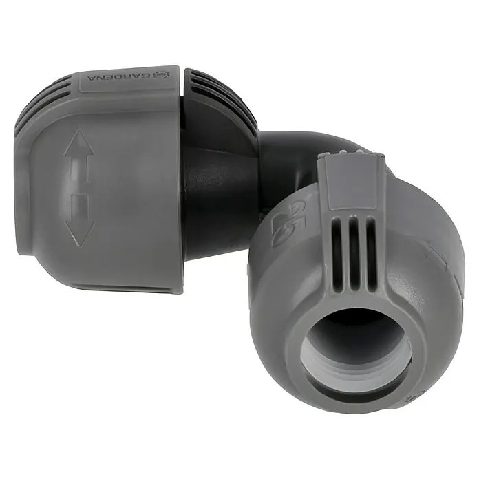 Gardena Sprinklersystem L-Stück - Durchmesser: 25 mm - Gardena Micro-Drip-System Winkelstück 13 mm (1/2") - Flexibles Verbindungsstück für präzise Bewässerung im Garten. Einfache Installation und zuverlässige Leistung.