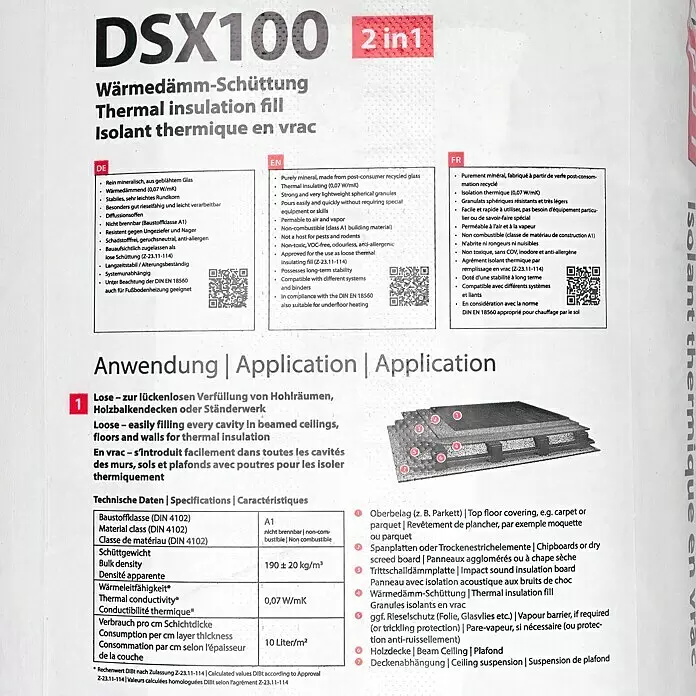 Profi Depot Wärmedämmschüttung DSX 100 - 100 l, Körnung: 2 mm - 4 mm - Detailaufnahme