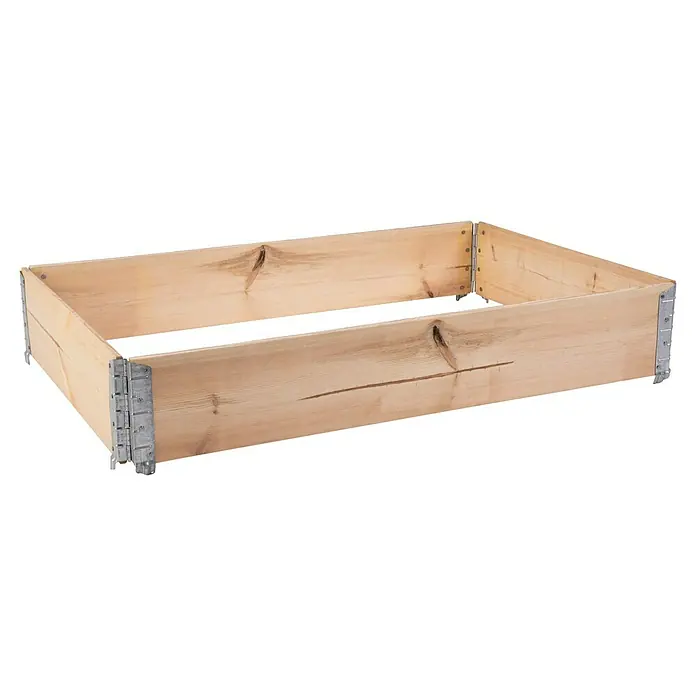 Gardol Hochbeetumrandung PalettenrahmenL x B x H: 120 x 80 x 20 cm, Holz, Natur