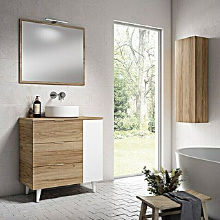 Mueble de lavabo Goa (L x An x Al: 45 x 80 x 84 cm, Teka/Blanco)
