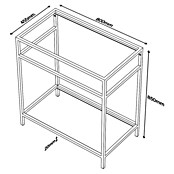 Estructura de metal (L x An x Al: 45,5 x 80 x 85 cm, Negro) | BAUHAUS
