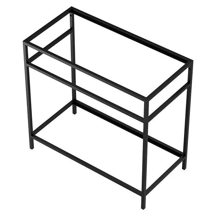 Estructura de metal - L x An x Al: 45,5 x 90 x 85 cm, Negro - Estructura de mesa metálica negra. Diseño robusto y moderno, ideal para proyectos de mesas a medida y un toque de estilo a cualquier interior.