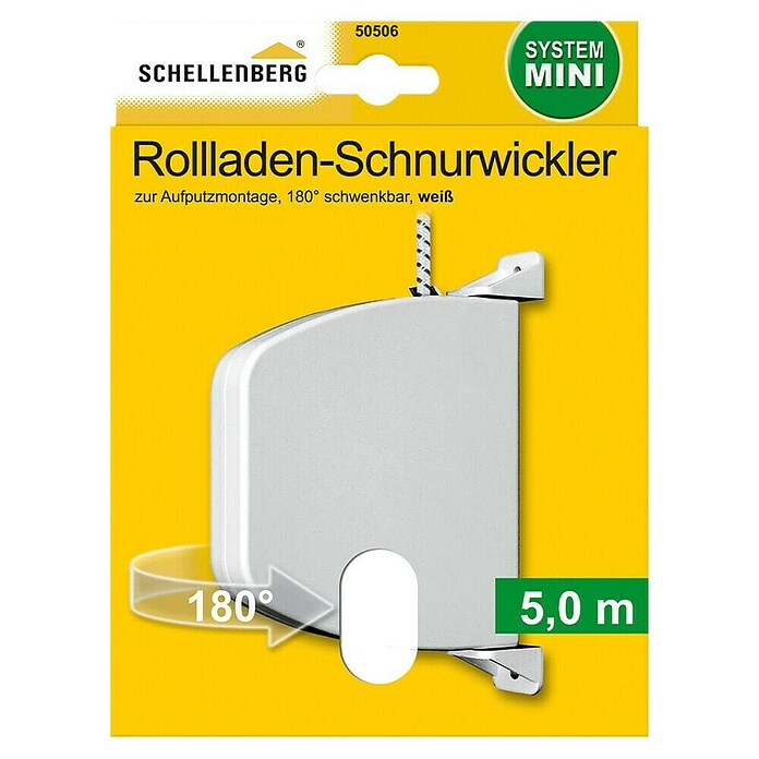 Schellenberg Rollladen-Gurtwickler (Aufputz, Lochabstand: 145 mm)