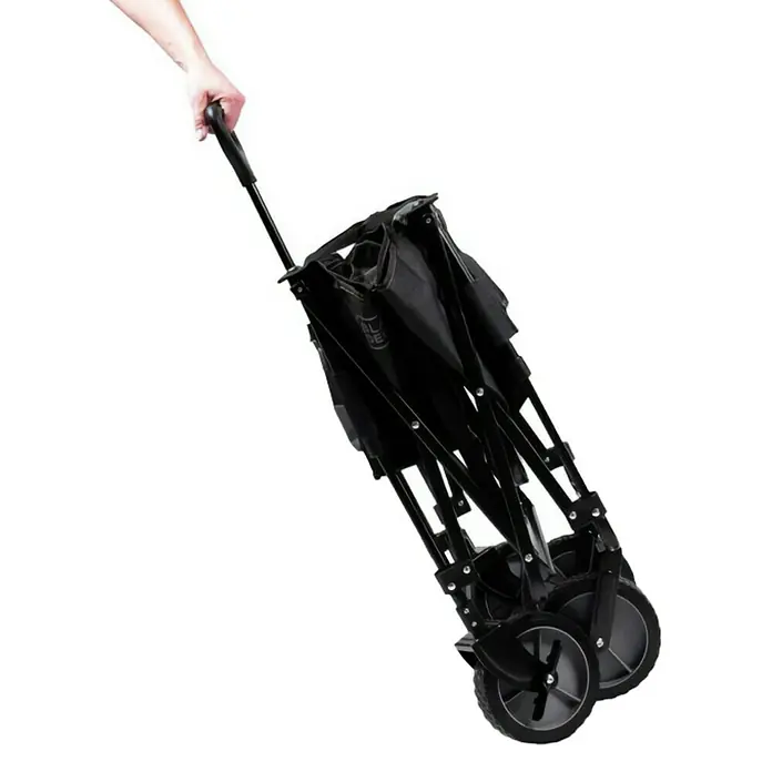 Black+Decker Carretilla de transporte BDCWBK01-XJ - L x An x Al: 79 x 54 x 56 cm, Capacidad de carga: 80 kg, Poliéster - Carro plegado sostenido por una mano en el mango. Perfecto para excursiones, camping o transportar cargas con facilidad.