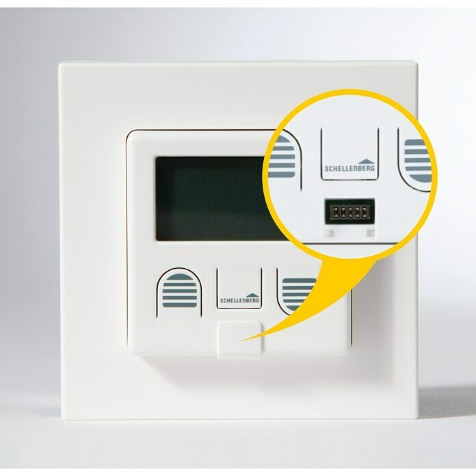 Schellenberg Zeitschaltuhr Plus80 x 80 x 50 mm, Weiß, Unterputz Unknown