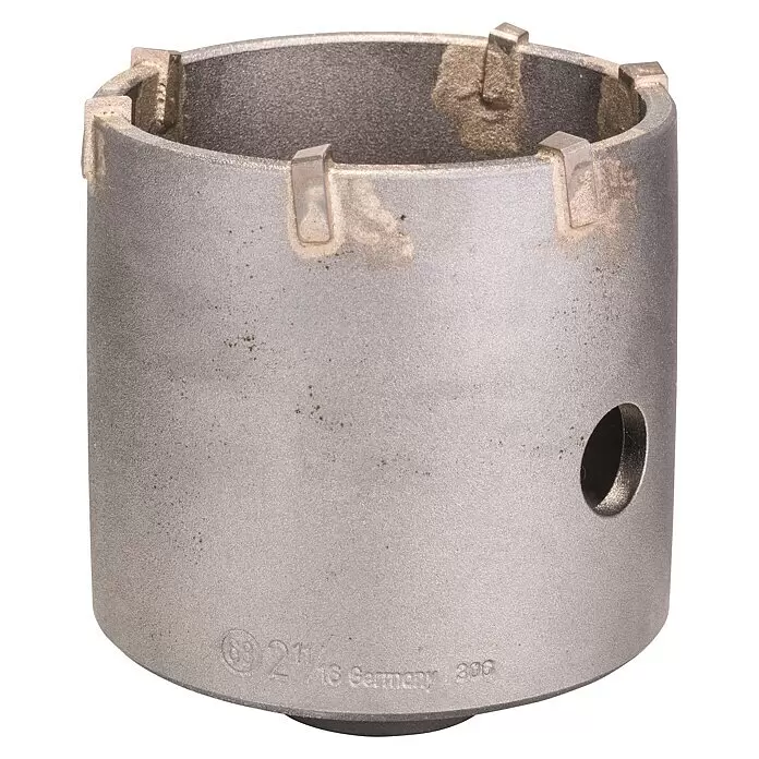 Bosch Broca de taladro CoreCutter SDS Plus-9 - 1 ud., Diámetro de la broca: 68 mm - Broca de corona de metal gris texturizado con segmentos de corte distintivos.