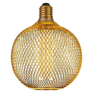 Searchlight LED-Lampe Kugel Filigran (Gold, E27, Bernstein)