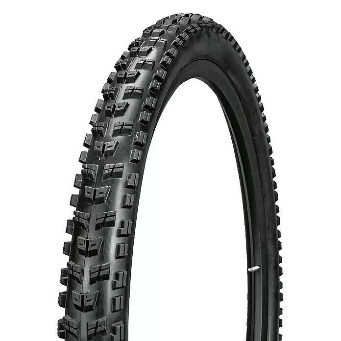 Fischer Fahrradreifen MTB Pasi SW - 27,5 ", 2,8 " - 3 ", Passend für: Felgen 29-39 mm, Pannensicher - Schwarzer Fahrradreifen mit aggressivem, stollenartigem Profil.