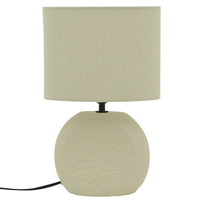 Idp Lampshades Lámpara de sobremesa Constance (40 W, L x An x Al: 21 x 21 x 33 cm, Beige, E14) | BAUHAUS