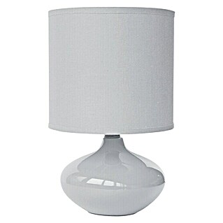Idp Lampshades Lámpara de sobremesa Alizee (40 W, L x An x Al: 15 x 15 x 24,5 cm, Blanco, E14)
