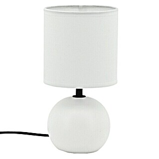 Idp Lampshades Lámpara de sobremesa Bello (40 W, L x An x Al: 12,5 x 12,5 x 25 cm, Blanco, E14)