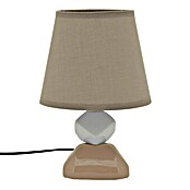 Idp Lampshades Lámpara de sobremesa Palmita (40 W, L x An x Al: 16 x 16 x 23 cm, Beige, Beige, E14) | BAUHAUS