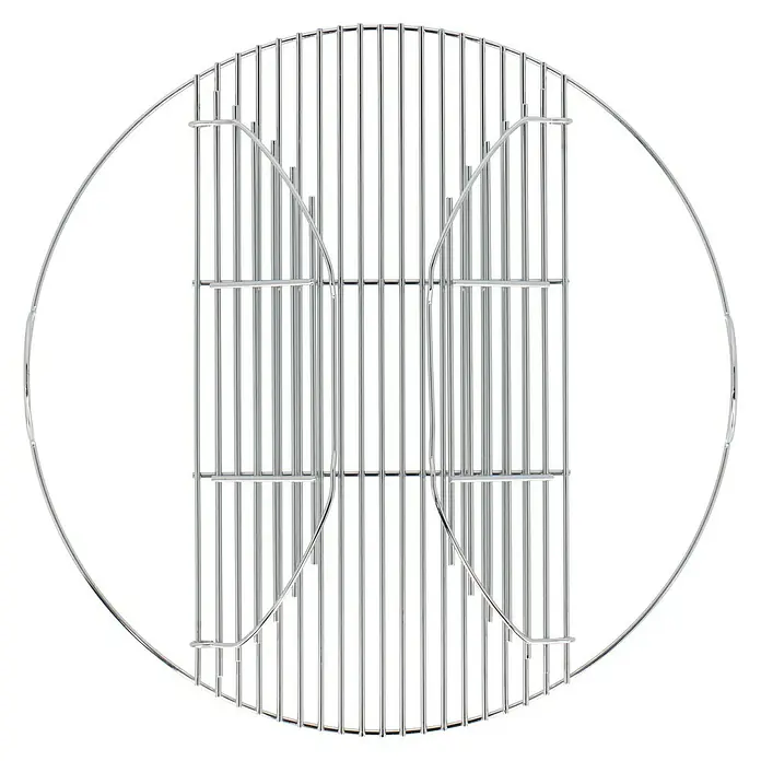 Kingstone Grillrost - Durchmesser: 54 cm - Metallgrillrost, rund mit Streben für gleichmäßiges Grillen. Ideal für Holzkohle- oder Gasgrills, bietet eine stabile Oberfläche.