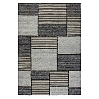 Kayoom Flachgewebeteppich Phönix (Grau/Braun, 290 x 200 cm, 75 % Wolle, 20 % Baumwolle, 5 % Polyester)