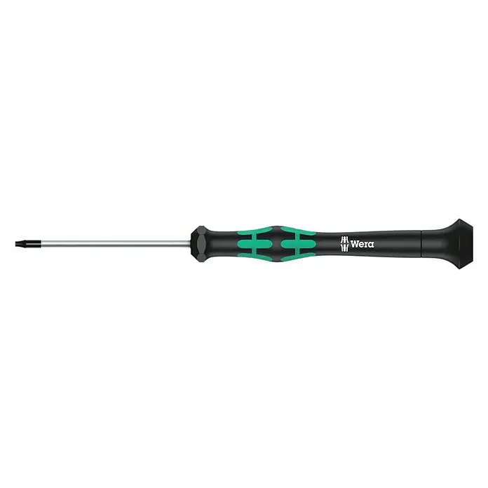 Wera Elektriker-Schraubendreher Kraftform Micro 2067 - TX 8 BO, 60 mm - Wera Schraubendreher mit grünem Griff für präzise Schraubarbeiten, ideal für den professionellen Einsatz und Heimwerker.