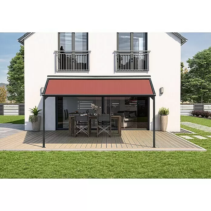 Solid Elements Pergolamarkise Schattino-S 2209Breite: 5,5 m, Ausfall: 5 m