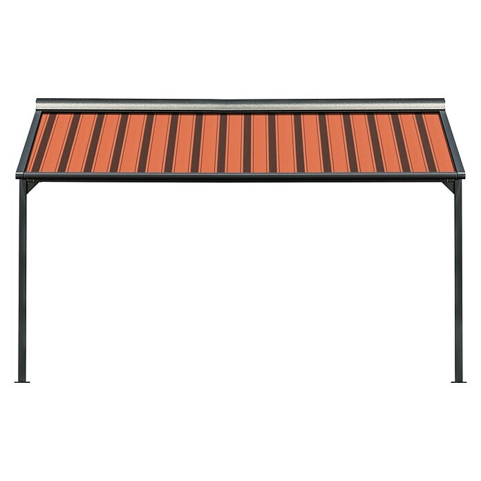 Solid Elements Pergolamarkise Schattino-S 744 (Orange/Braun, Breite: 5 m, Ausfall: 2 m) | BAUHAUS