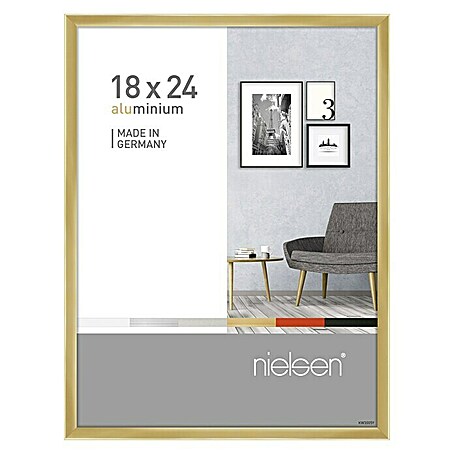 Nielsen Alurahmen Pixel (18 x 24 cm, Gold)