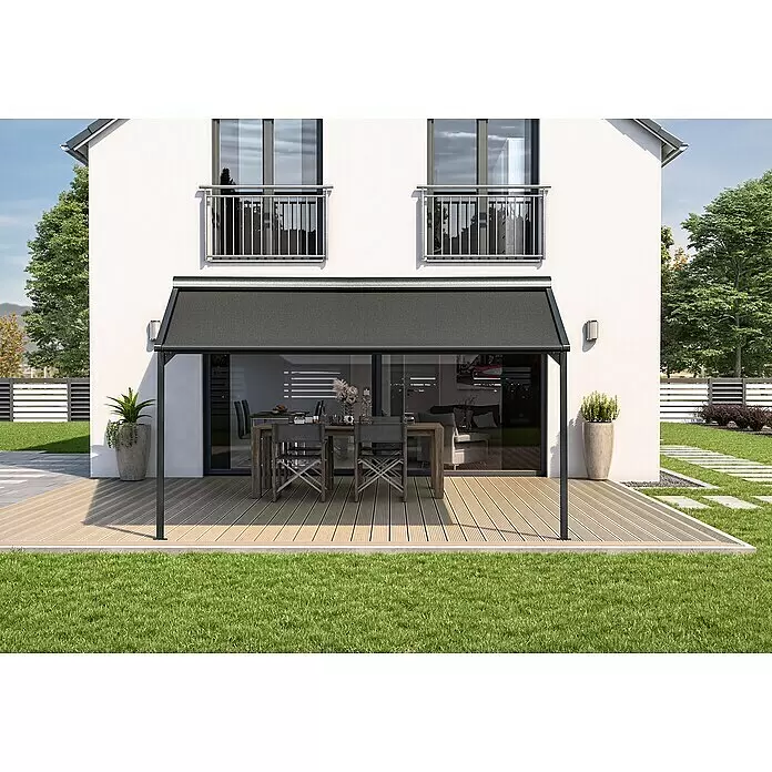 Solid Elements Pergolamarkise Schattino-S 320925 - Breite: 2,5 m, Ausfall: 2,5 m - Stimmungsaufnahme