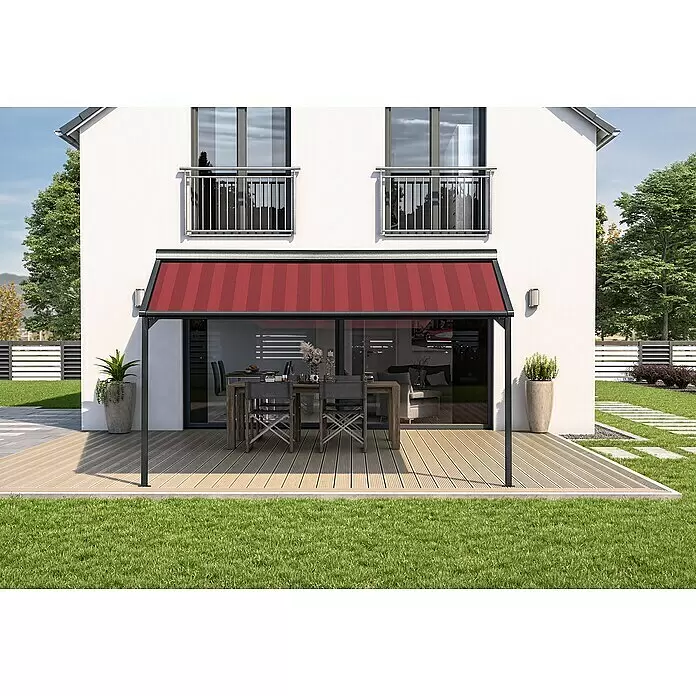Solid Elements Pergolamarkise Schattino-S D035Breite: 2,5 m, Ausfall: 4,5 m