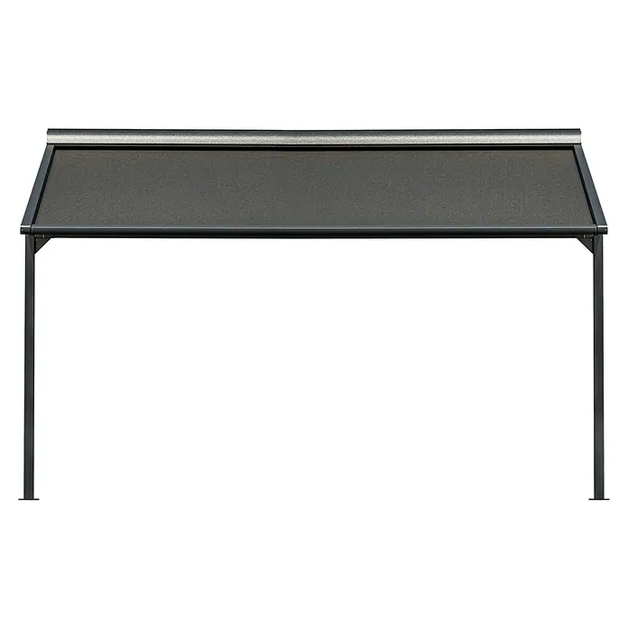 Solid Elements Pergolamarkise Schattino-S 320925 - Breite: 2,5 m, Ausfall: 2,5 m - Moderne graue Terrassenüberdachung mit elegantem Design und robusten Materialien für stilvollen Sonnenschutz im Außenbereich.