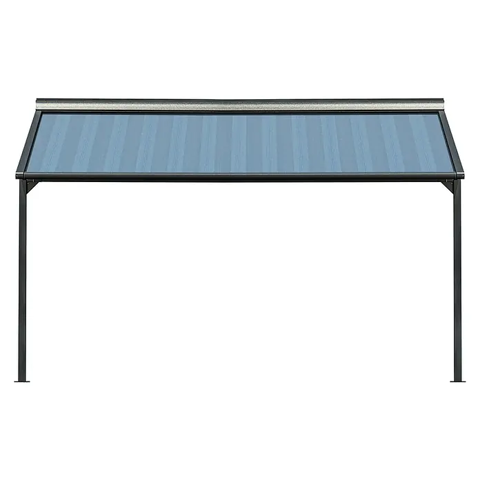 Solid Elements Pergolamarkise Schattino-S 320916 - Breite: 3 m, Ausfall: 2,5 m - Produktabbildung einer stilvollen Pavillon-Überdachung mit robustem Rahmen und attraktiver blauer Farbgebung.