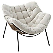 Sunfun Lounge stolica Relax  (D x Š x V: 110 x 96 x 83 cm, Crna, smeđa) | BAUHAUS