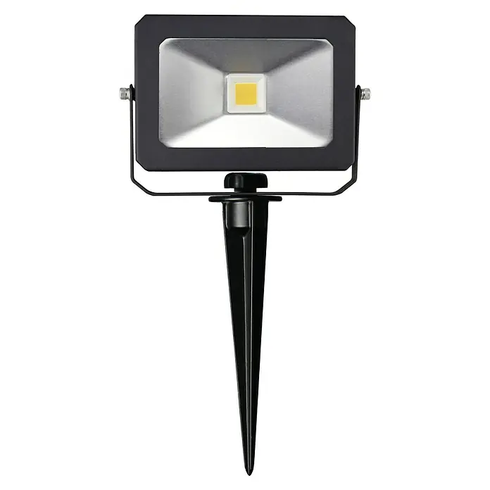 Profi Depot LED-Gartenstrahler - 800 lm, 4.000 K, 3 x 11,2 x 15,5 cm, IP65, Erdspieß - Schwarzer LED-Gartenstrahler mit Erdspieß für die Außenbeleuchtung. Robuste Bauweise für den Einsatz im Freien.