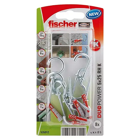 Fischer Duopower Juego de clavijas y ganchos